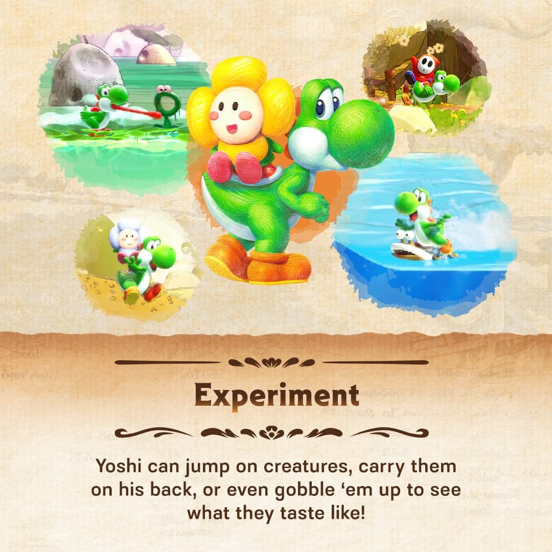 Yoshi and the Mysterious Book (R2) - Nintendo Switch 2 Video Game Software Nintendo