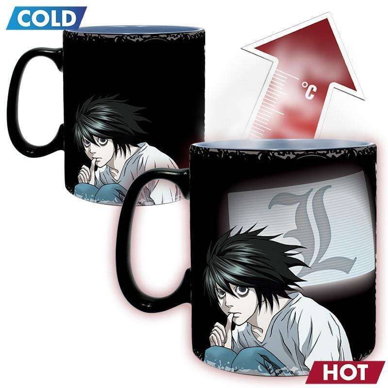ABY HEAT REVEAL MUG: DEATH NOTE- LIGHT & L Mugs ABYSTYLE