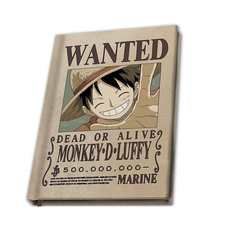 ABY NOTEBOOK: ONE PIECE- MONKEY. D. LUFFY (W2) (WANTED) Notebooks & Notepads ABYSTYLE