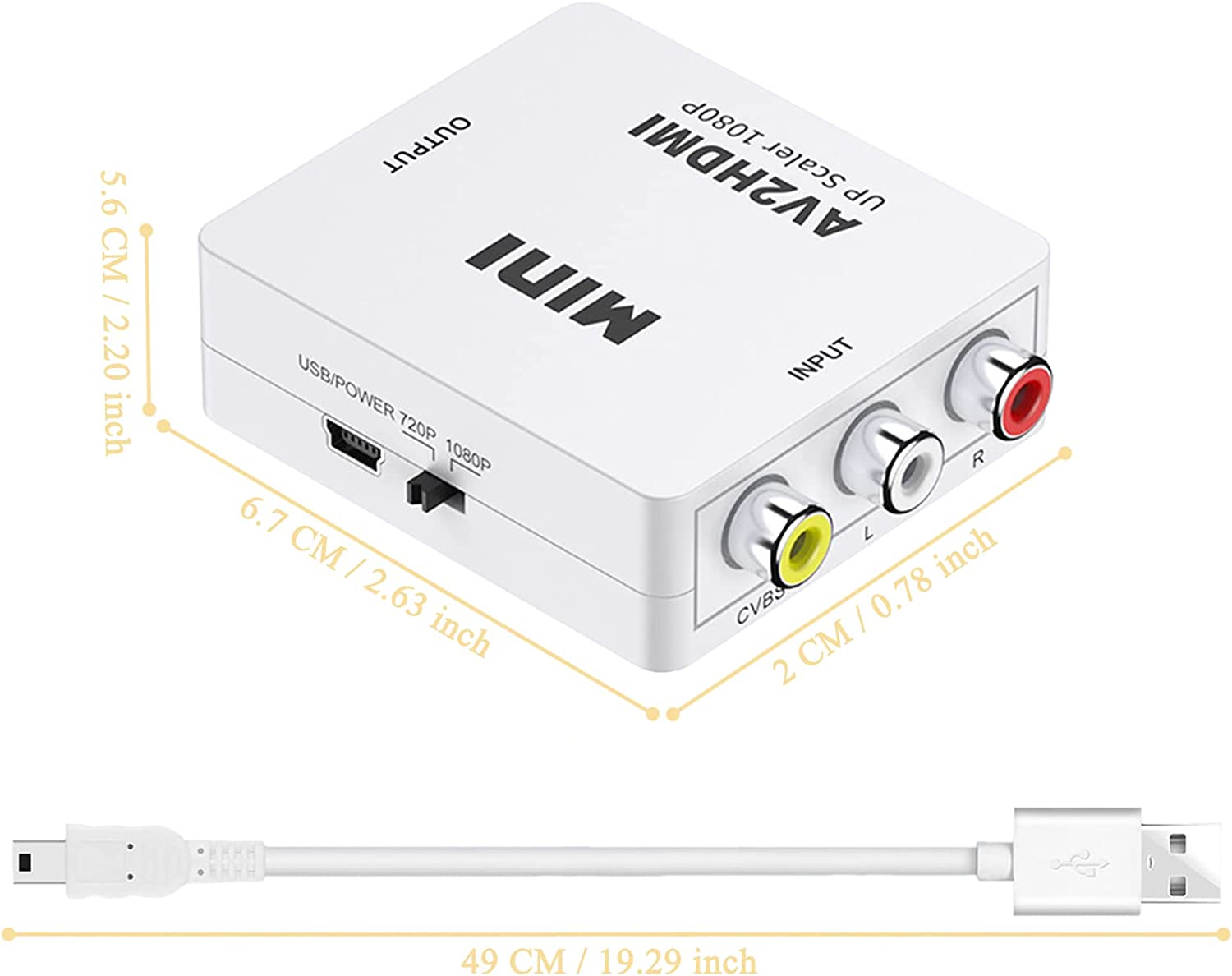 AV to HDMI Convertor Cables Retro Games