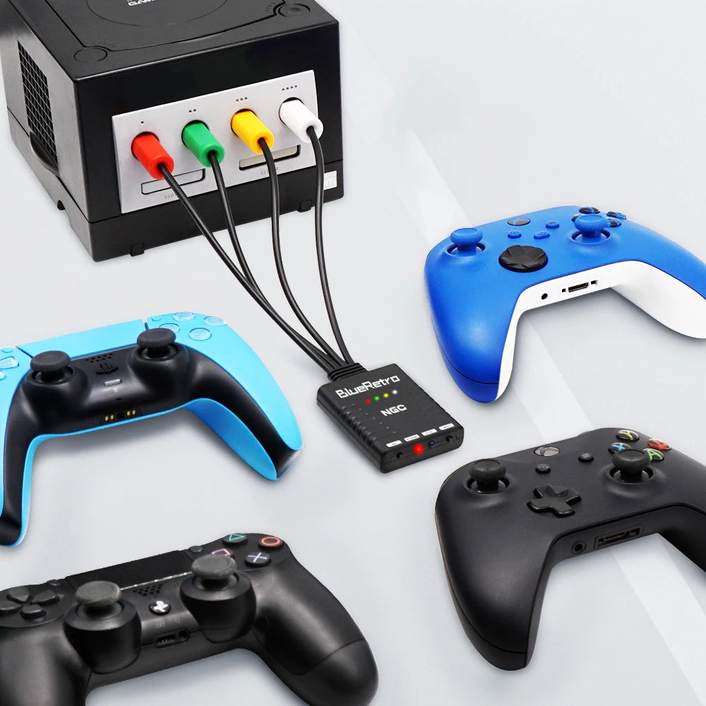 BlueRetro Wireless Game Controller Adapter for GameCube Game Controller Accessories BlueRetro