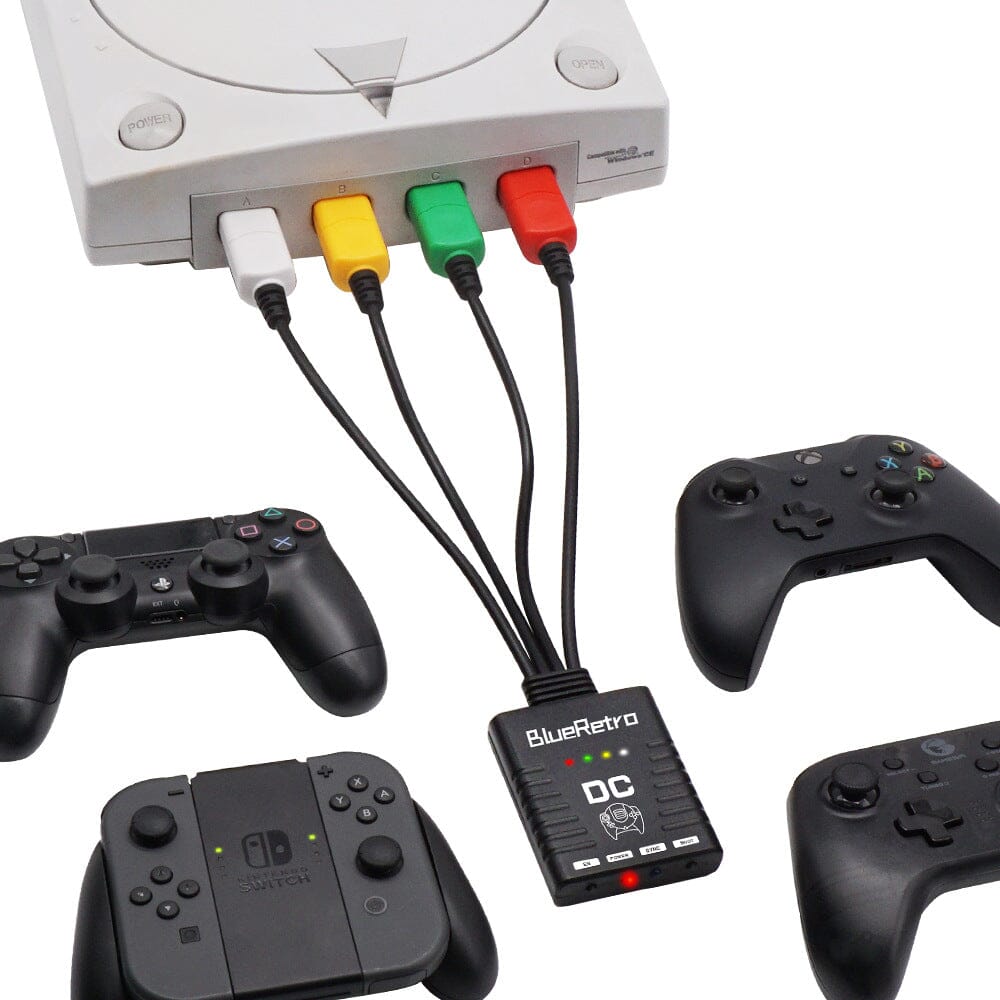 BlueRetro Wireless Game Controller Adapter for Sega Dreamcast Game Controller Accessories BlueRetro