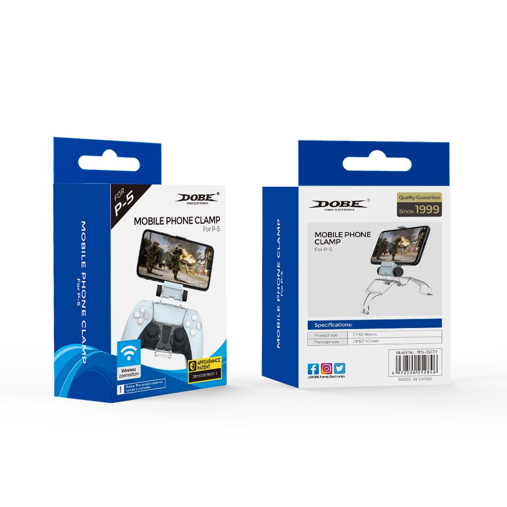 Dobe PlayStation 5 controller Clamp for The Smartphone Game Controller Accessories Dobe