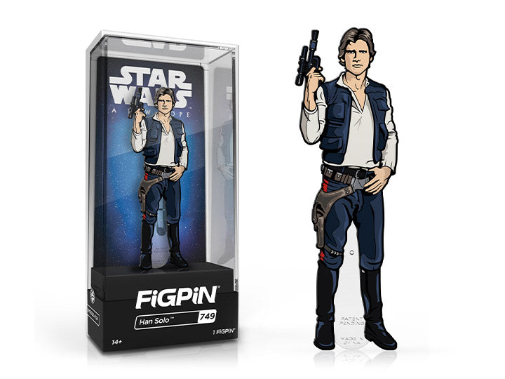 FiGPiN Han Solo (749) Star Wars A New Hope Collectible Pin Video Game Console Accessories FiGPiN