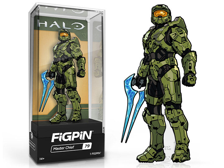 FiGPiN Master Chief (79) Halo Collectible Pin Video Game Console Accessories FiGPiN