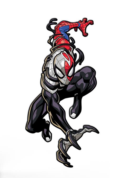 FiGPiN Venomized Spider-Man (629) Marvel Maximum Collectible Pin Video Game Console Accessories FiGPiN