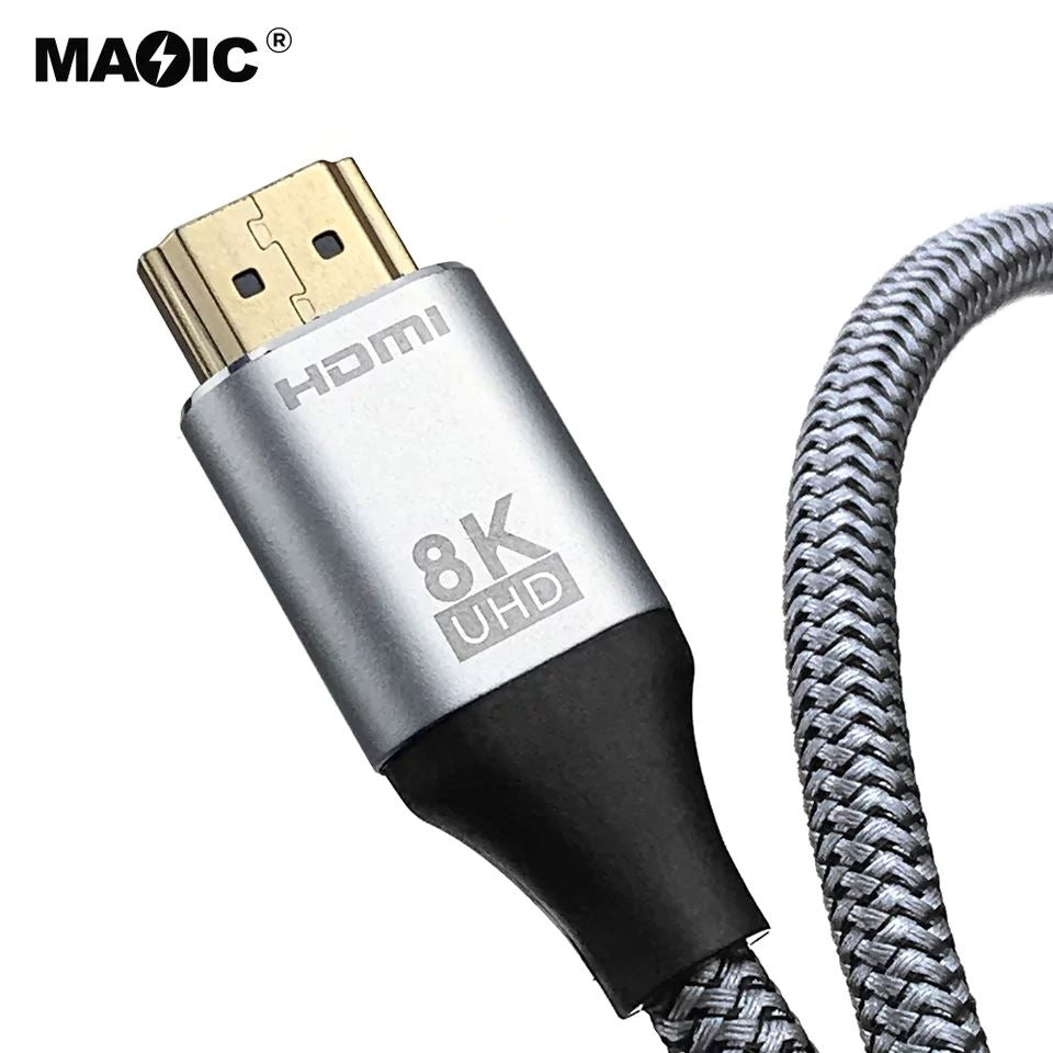 HDMI Cable 2.1 8K For PlayStation 5, Xbox Series & PC - 2 meters Audio & Video Cables Magic