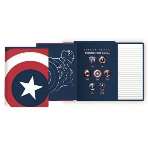 HMB NOTEBOOK: MARVEL- CAPTAIN AMERICA (SHIELD) Notebooks & Notepads HMB