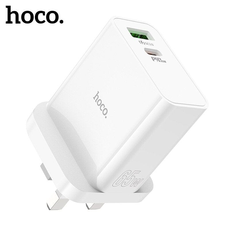 HOCO C113B BRAVERY PD 65W DUAL C PORT CHARGER Power Adapters & Chargers Hoco