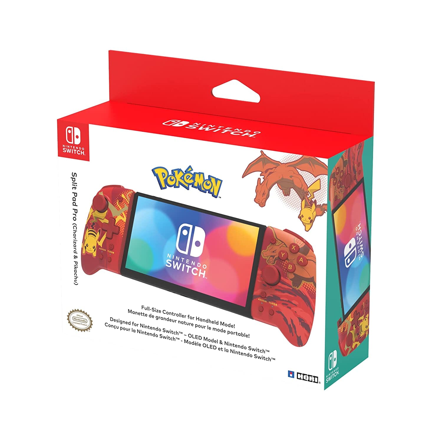 HORI Nintendo Switch Split Pad Pro - Pikachu & Charizard Game Controllers HORI
