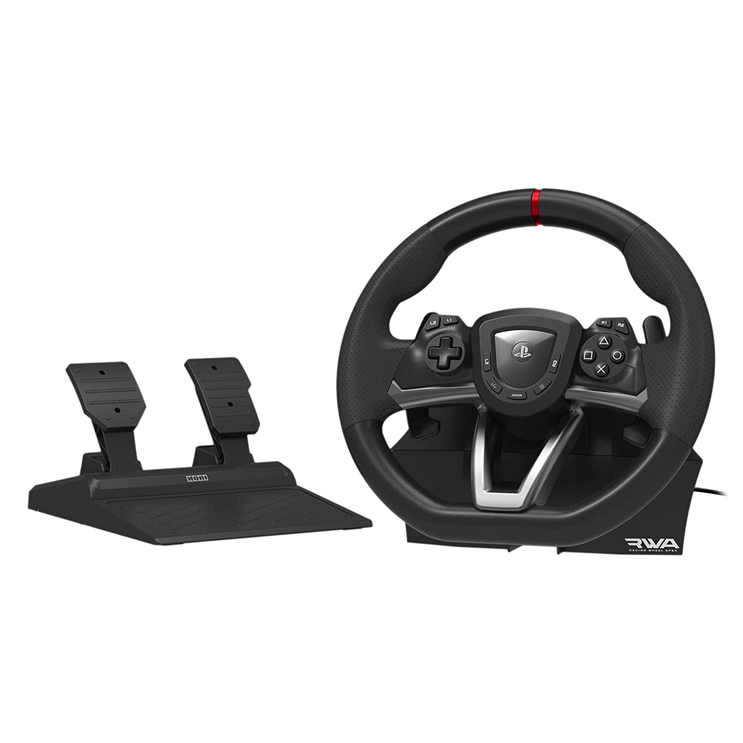 HORI Racing Wheel Apex for PlayStation 5, PlayStation 4 and PC Game Racing Wheels HORI