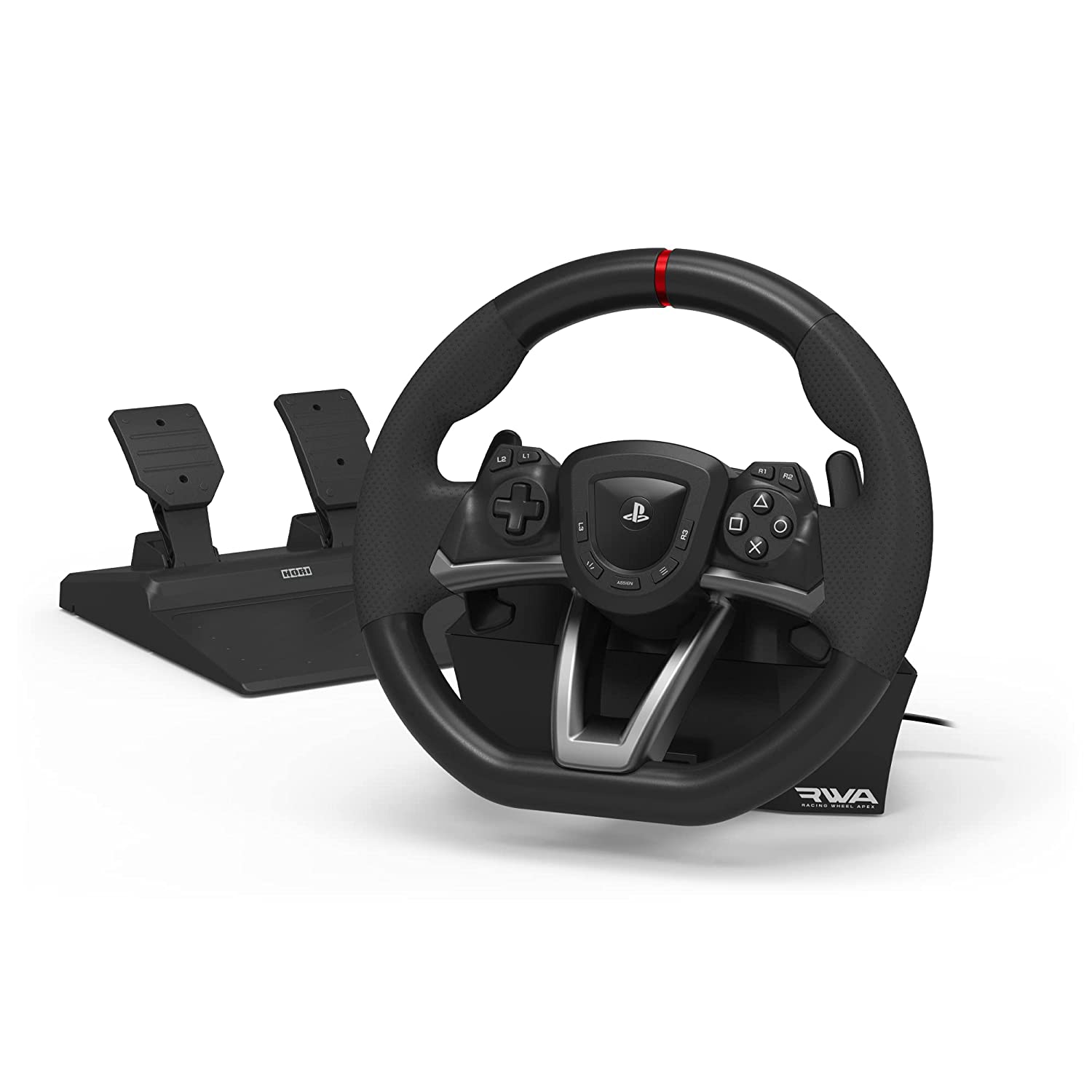 HORI Racing Wheel Apex for PlayStation 5, PlayStation 4 and PC Game Racing Wheels HORI