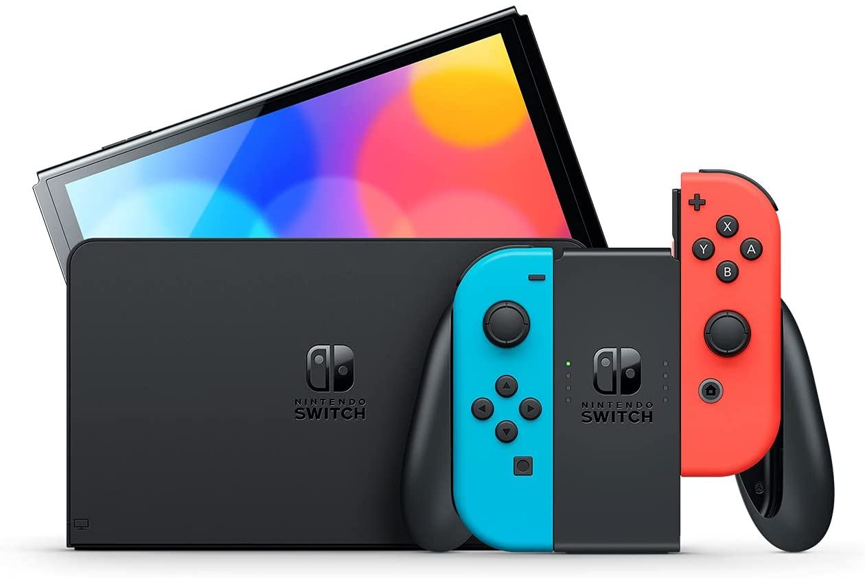 Nintendo Switch OLED Model - Neon Red & Neon Blue