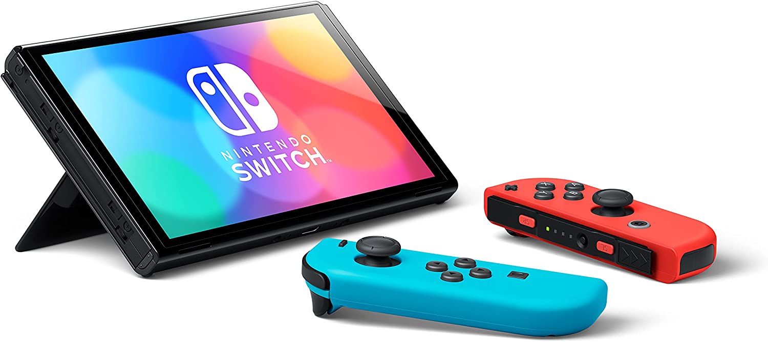 Nintendo Switch OLED Model - Neon Red & Neon Blue