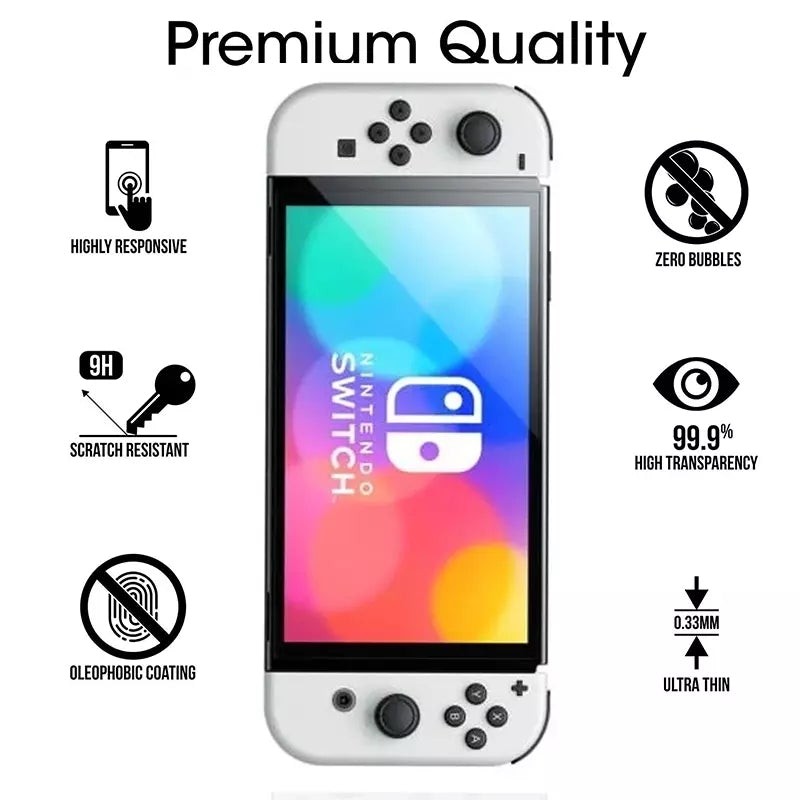 Nintendo Switch OLED Screen Protector Video Game Console Accessories Retro Games