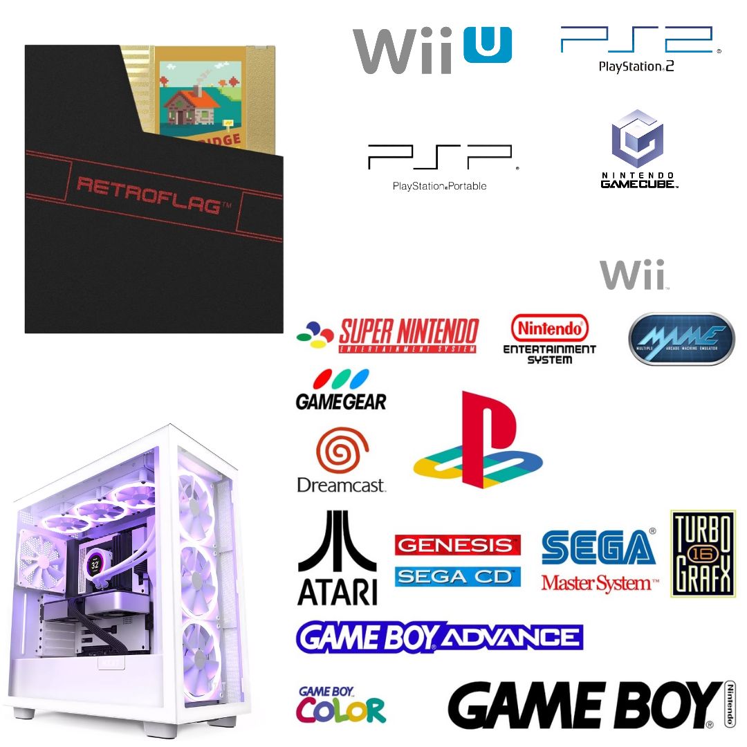 1 TB Hard drive NES Cartridge for Gaming PC with 14,000 Games Computers Retro Games 