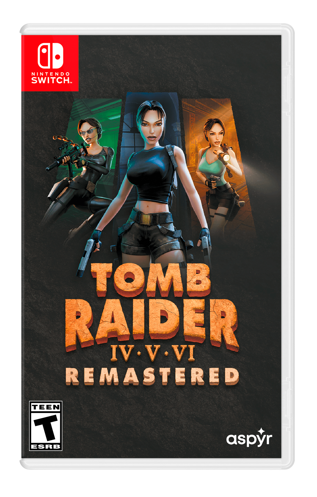Tomb Raider IV-VI Remastered Nintendo Switch case cover