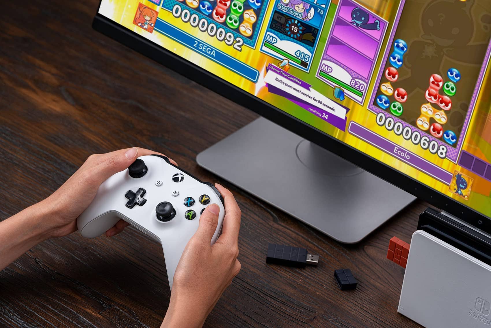 8BitDo USB Wireless Controller Adapter 2 Converter Dongle Video Game Console Accessories 8Bitdo 