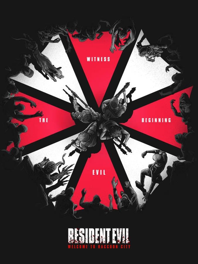 Resident Evil Welcome To Raccoon City- Frameless Art Painting on Acrylic Sheet (30x30cm)