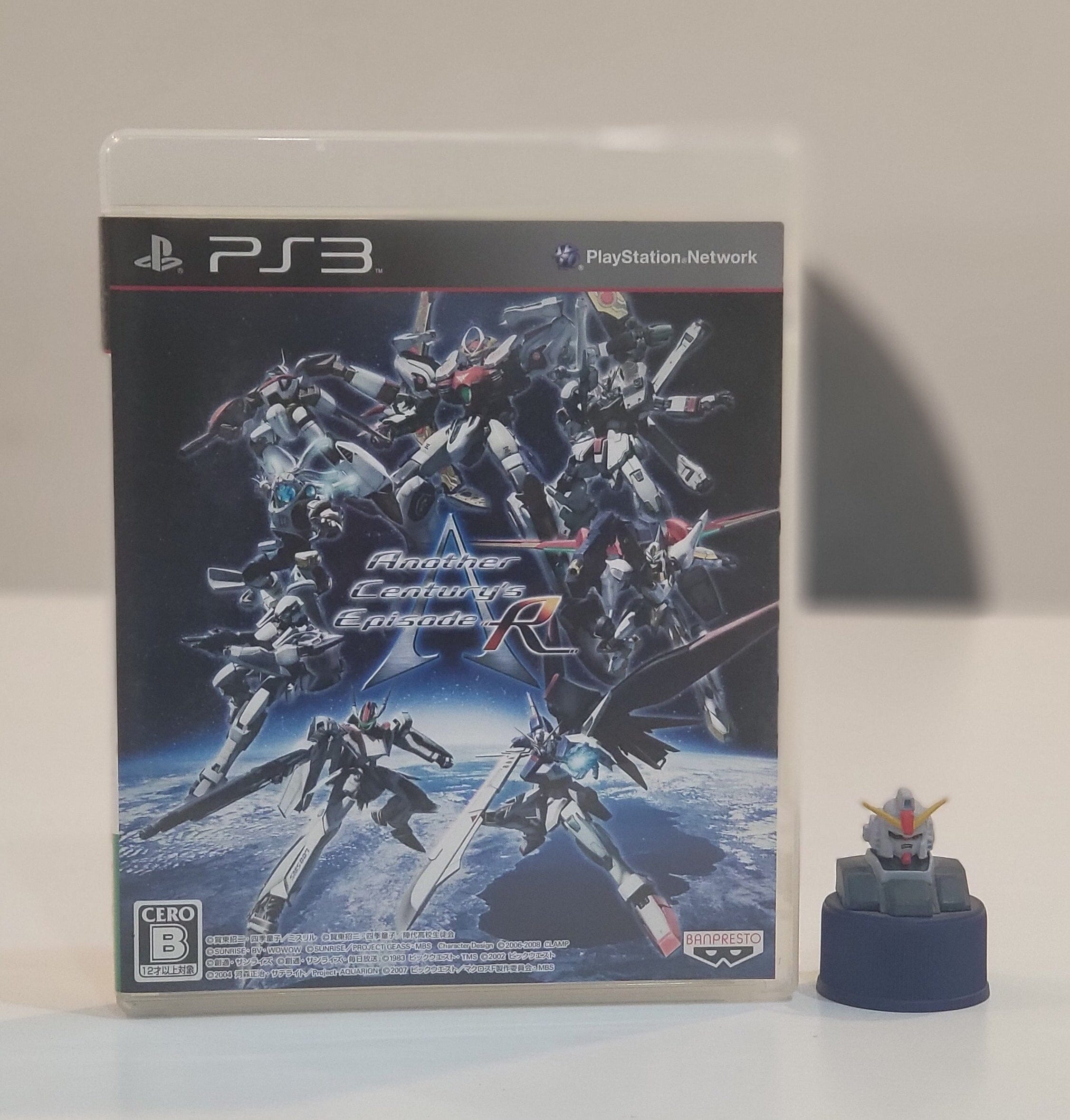 A.C.E.: Another Century's Episode R (R3) (Complete In Box - Like New) + Gundam Pepsi Can Figure - PS3 Video Game Software Banpresto 