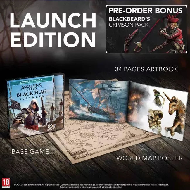Assassin's Creed Black Flag Resynced (Launch Edition, R2) - PS5