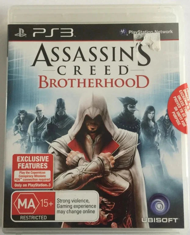 Assassin's Creed: Brotherhood (R2) (No Manual- Very Good Condition) - PS3 Video Game Software Ubisoft 