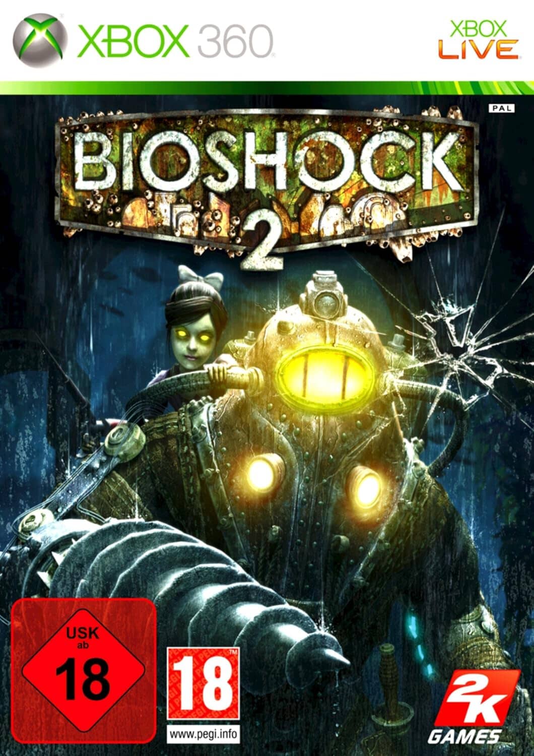 Bioshock 2 Xbox 360 box art