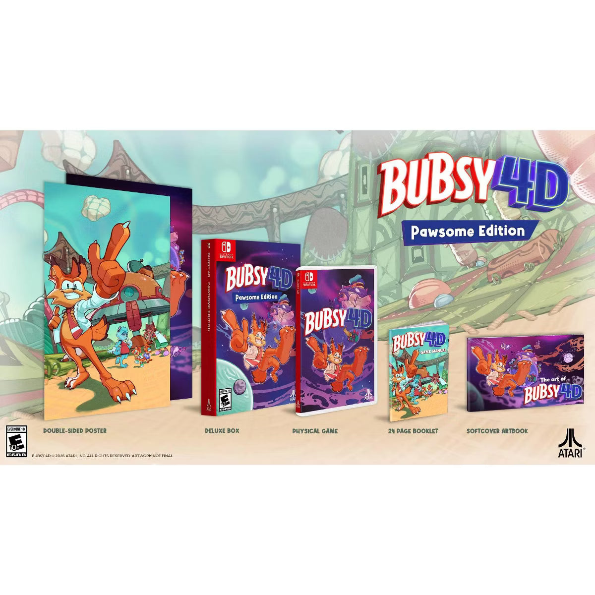 Bubsy 4D Pawsome Edition (R1) - Nintendo Switch Atari 