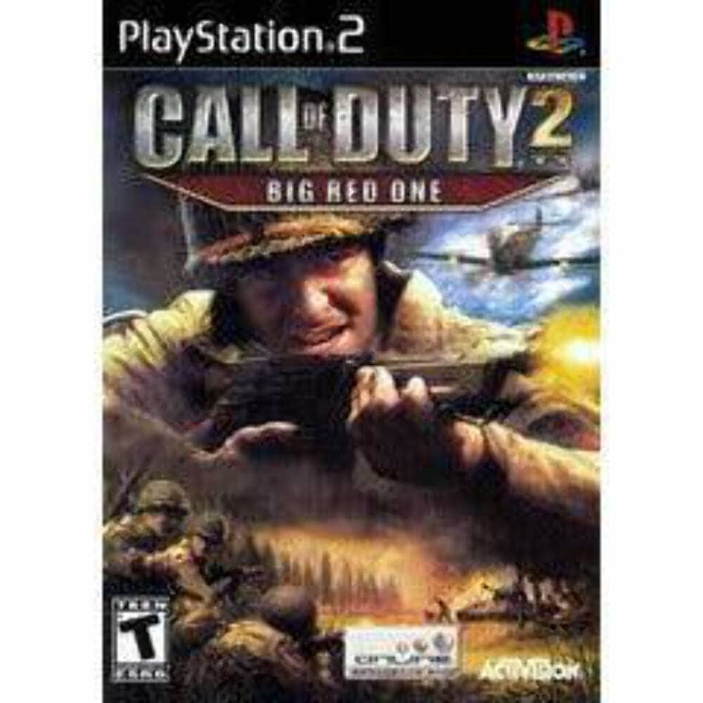 Call of Duty 2: Big Red One (R1) (Complete in Box - Acceptable) - PS2 Video Game Software Activision 