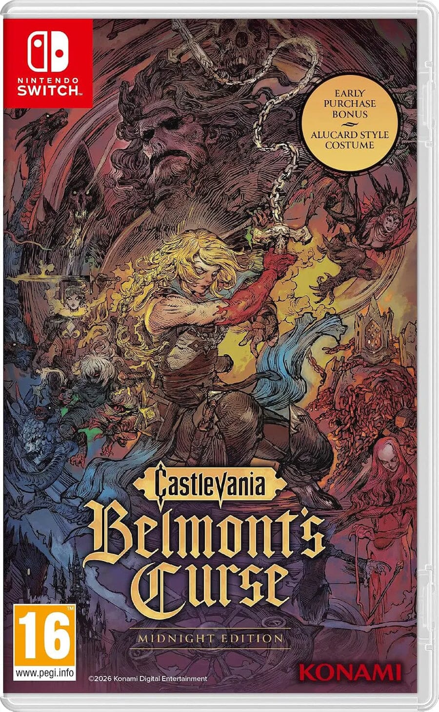 Castlevania: Belmont's Curse Midnight Edition (R2) - Nintendo Switch Video Game Software Konami 