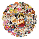 Classic One Piece Stickers 50 Pieces (1 Pack) Decorative Stickers Retro Games 