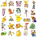 Classic Pokémon Stickers 50 Pieces (1 Pack) Decorative Stickers Retro Games 