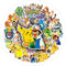Classic Pokémon Stickers 50 Pieces (1 Pack) Decorative Stickers Retro Games 