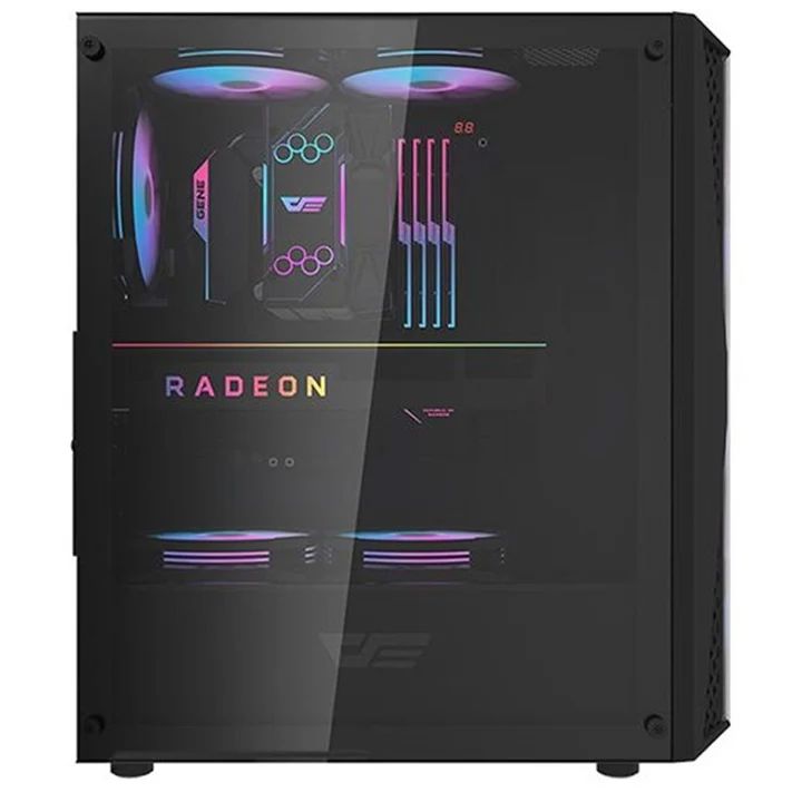 كمبيوتر ألعاب Dark Flash بمعالج i5-14400F وبطاقة RTX 4060Ti وذاكرة وصول عشوائي (RAM) سعة 32 جيجابايت