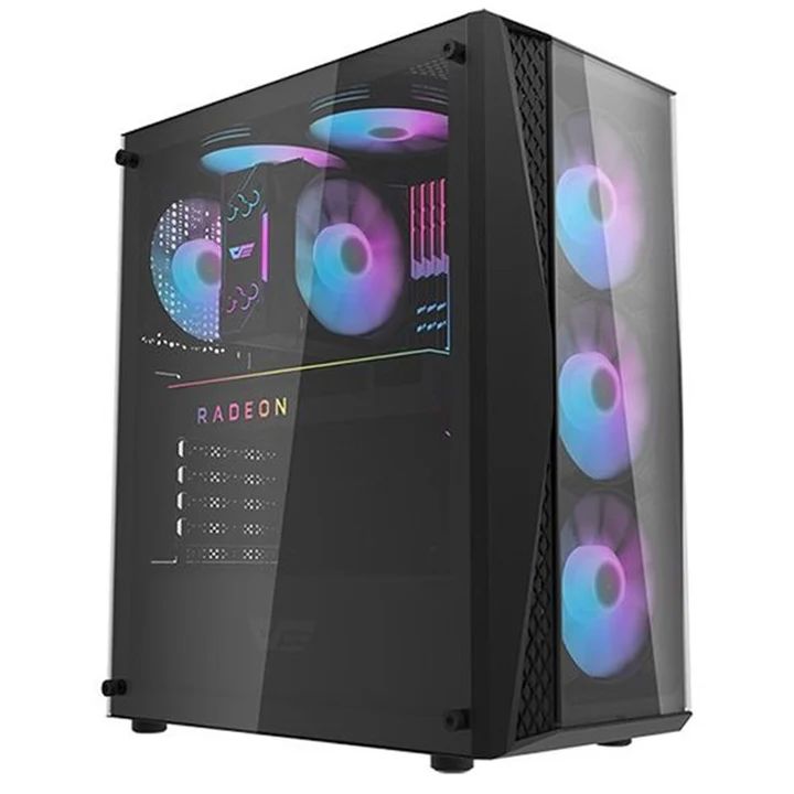 كمبيوتر ألعاب Dark Flash بمعالج i5-14400F وبطاقة RTX 4060Ti وذاكرة وصول عشوائي (RAM) سعة 32 جيجابايت