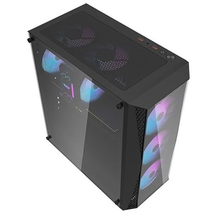 كمبيوتر ألعاب Dark Flash بمعالج i5-14400F وبطاقة RTX 4060Ti وذاكرة وصول عشوائي (RAM) سعة 32 جيجابايت