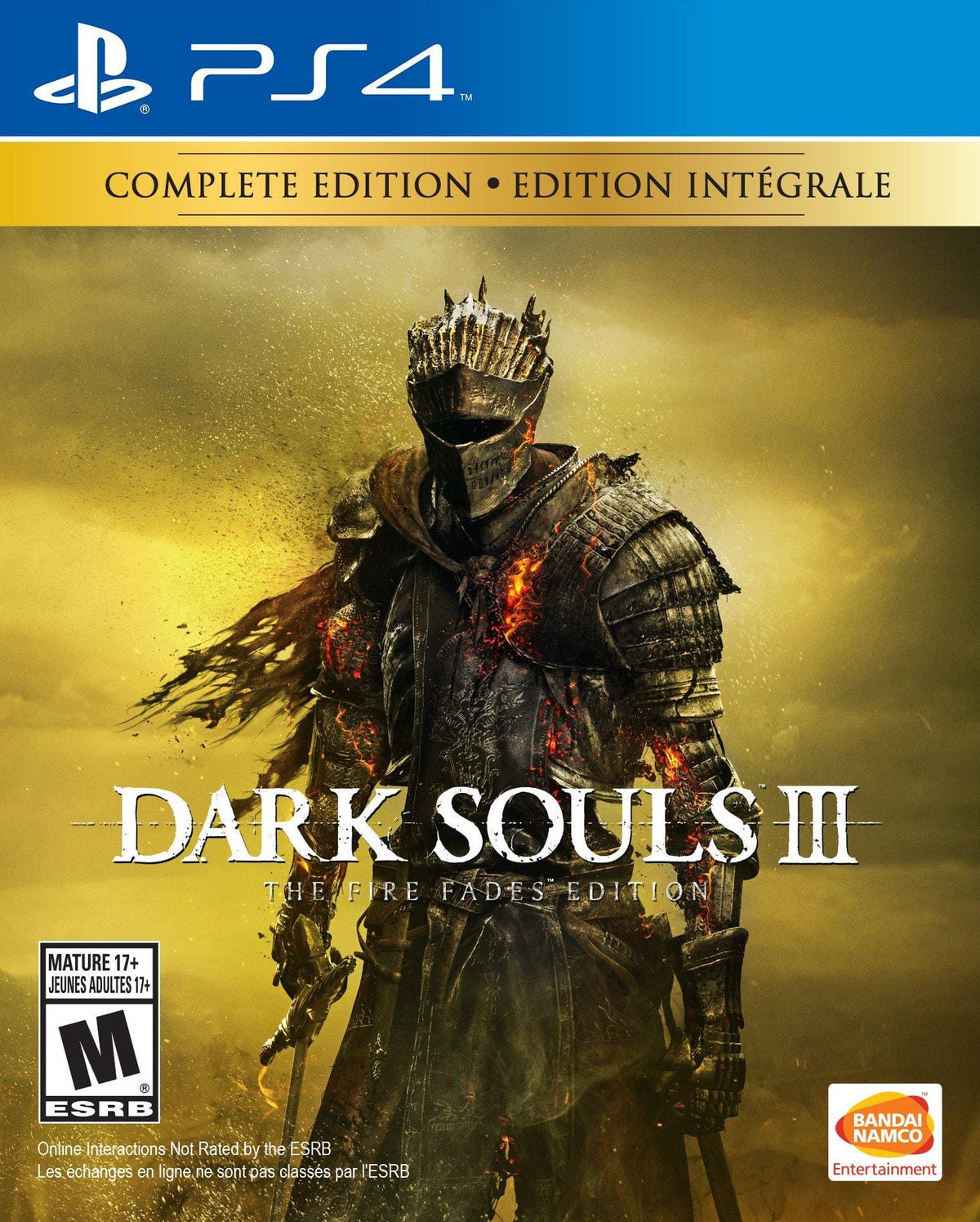 Dark Souls III: The Fire Fades Edition (R1) - PS4 - US retail box photo