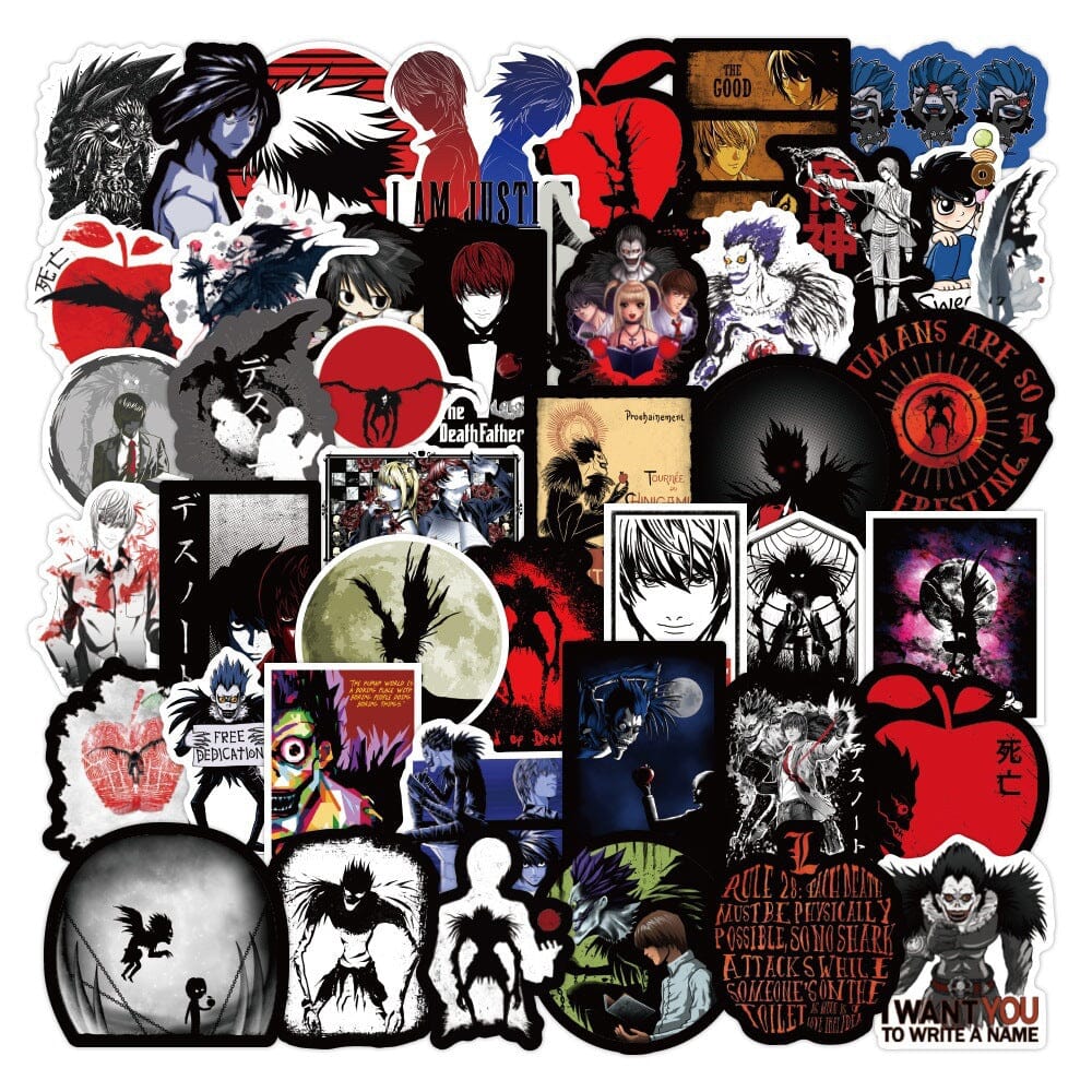 Death Note Stickers #1 (50pcs) Decorative Stickers Retro Games 