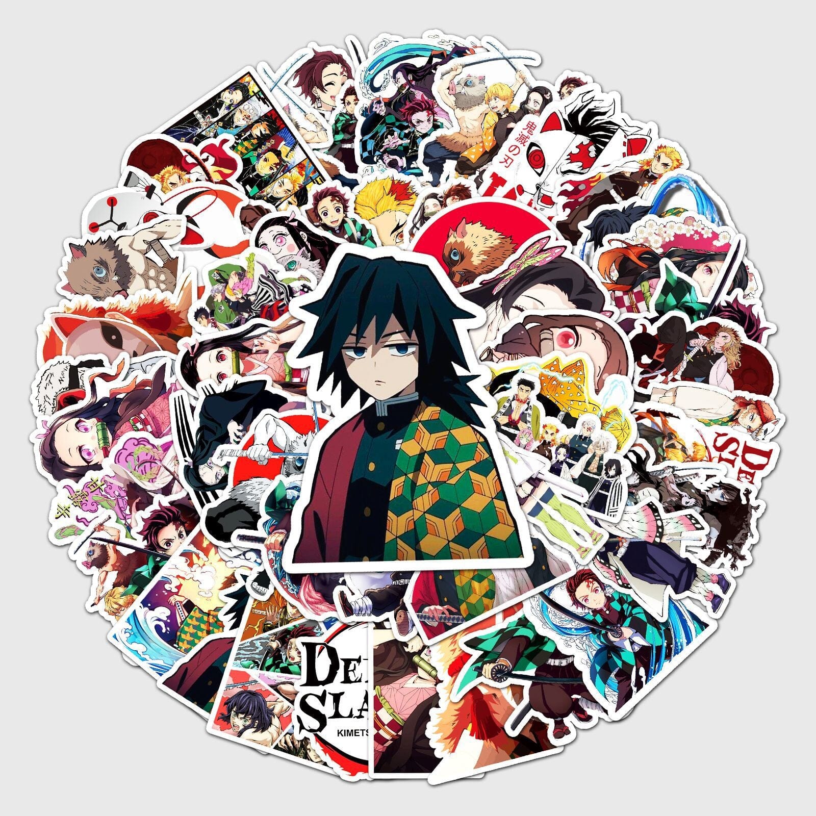 Demon Slayer Stickers (50pcs) Decorative Stickers Retro Games 