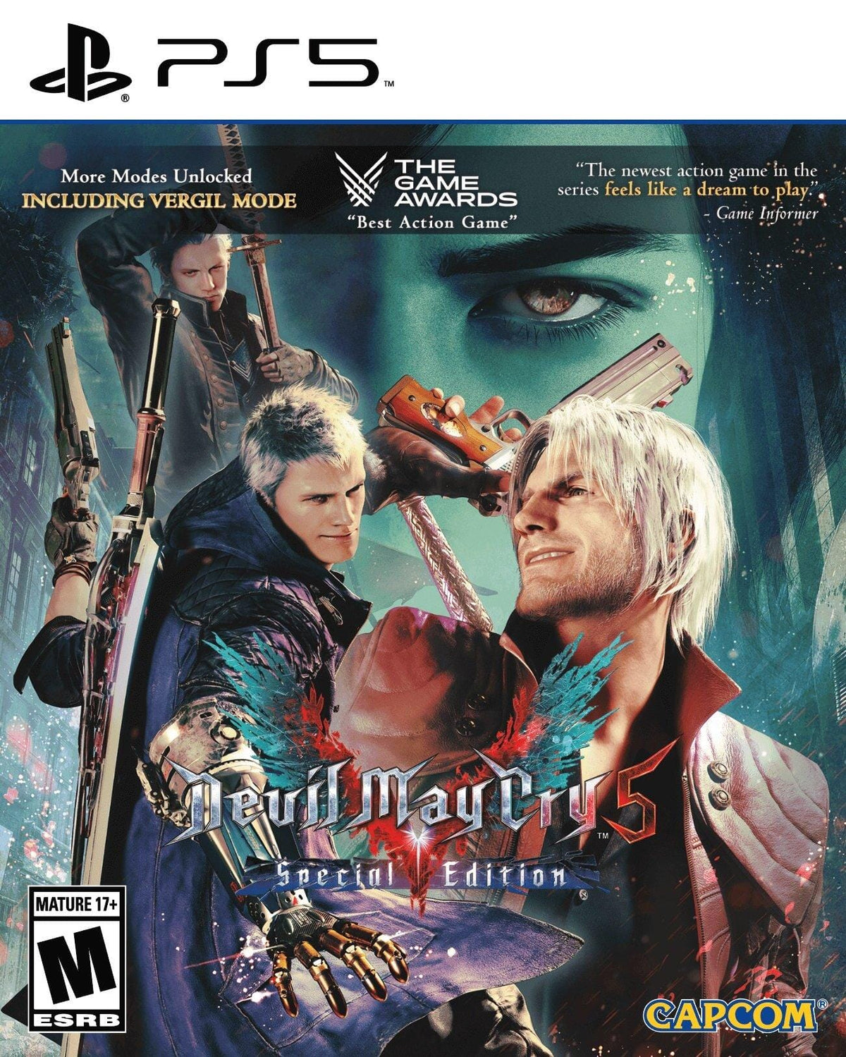 Devil May Cry 5 Special Edition PS5 case cover