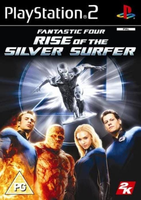 Fantastic Four: Rise of the Silver Surfer (R2) (Good Condition- Complete In Box) - PS2 Video Game Software 2K 