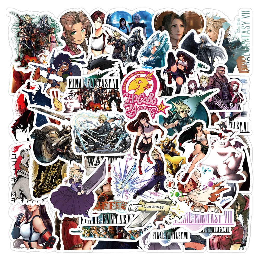 Final Fantasy Stickers (50pcs) Decorative Stickers Retro Games 