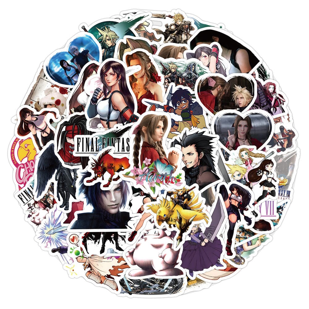 Final Fantasy Stickers (50pcs) Decorative Stickers Retro Games 