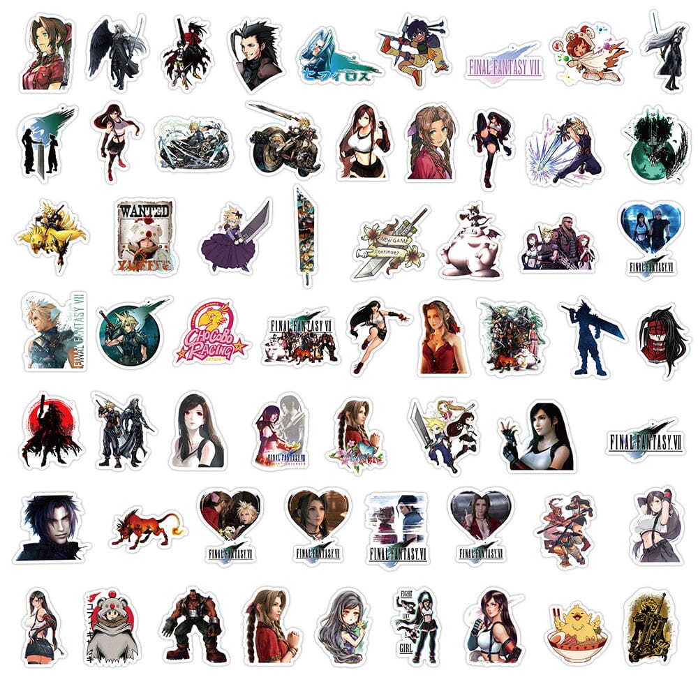Final Fantasy Stickers (50pcs) Decorative Stickers Retro Games 