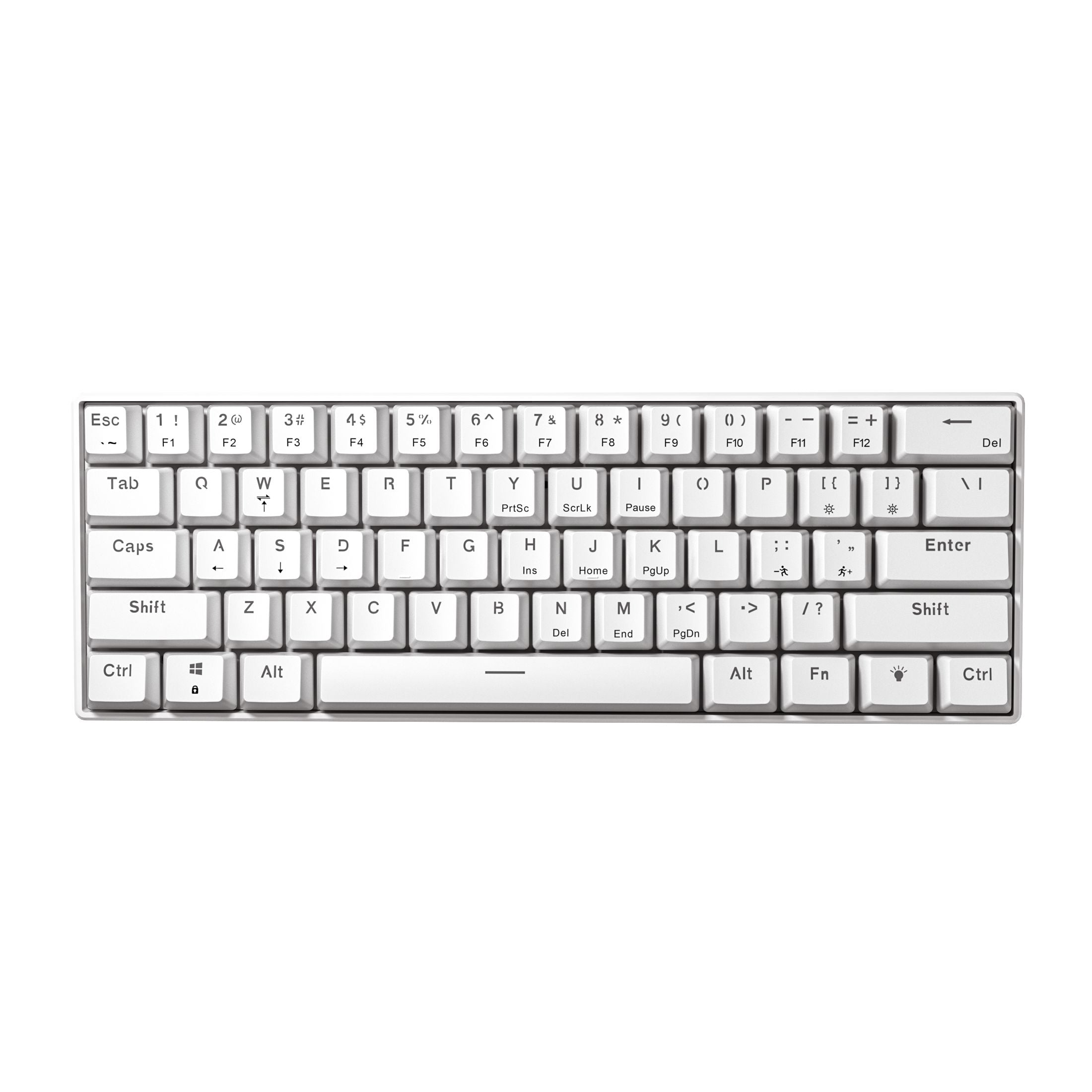 FURYCUBE A61K 60% Mini Wired Mechanical Keyboard - Blue Switches - English & Arabic Layout Keyboards FURYCUBE 