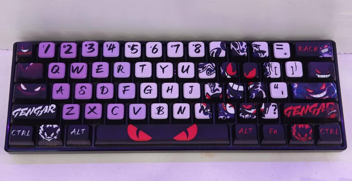 FURYCUBE A61K + Gengar Keycap Set Bundle Keyboard Retro Games 