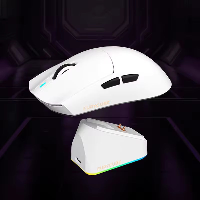 FURYCUBE G16 Pro Tri-Mode Wireless Gaming Mouse - White Mice FURYCUBE 