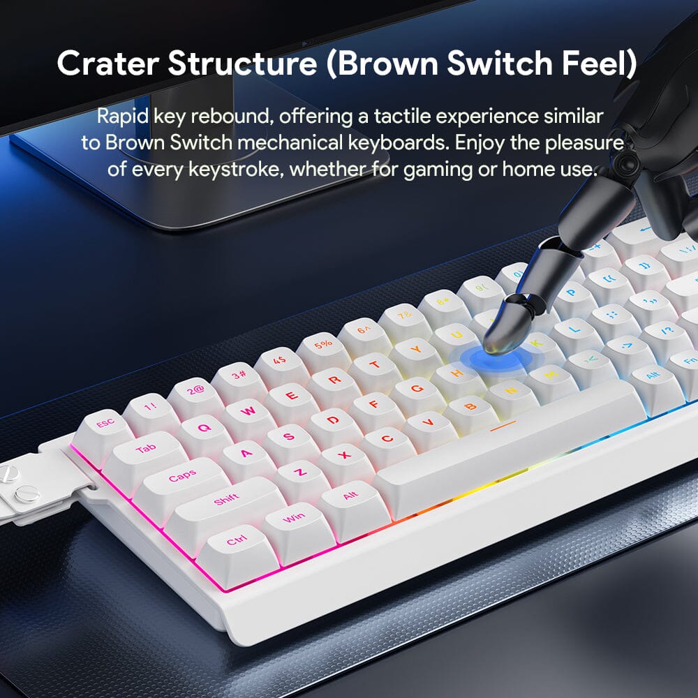 FURYCUBE IP68S PRO 68-Key Tri-Mode Wireless Membrane Keyboard Keyboards FURYCUBE 