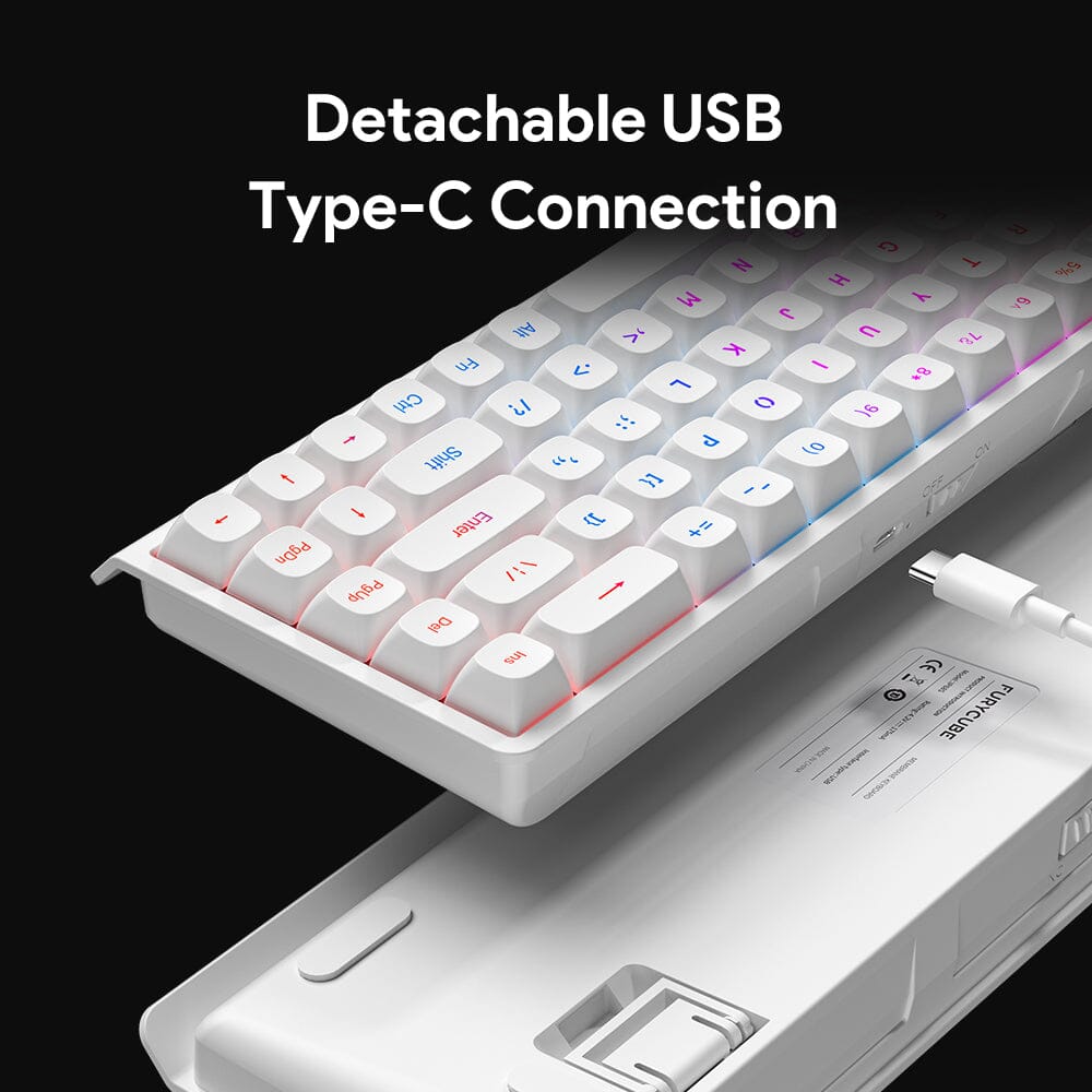 FURYCUBE IP68S PRO 68-Key Tri-Mode Wireless Membrane Keyboard Keyboards FURYCUBE 