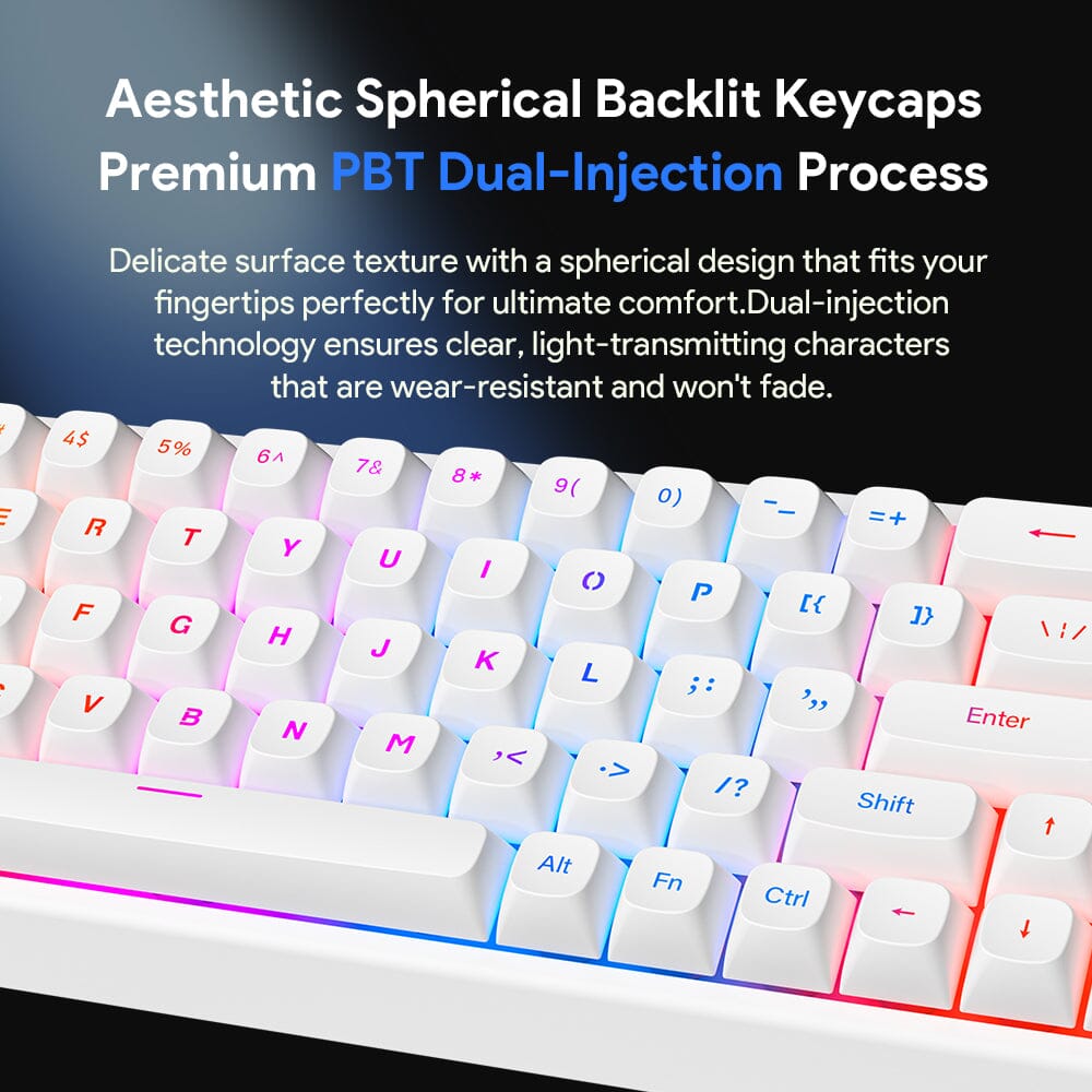 FURYCUBE IP68S PRO 68-Key Tri-Mode Wireless Membrane Keyboard Keyboards FURYCUBE 